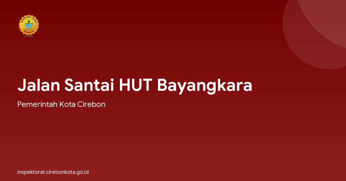 Jalan Santai HUT Bayangkara