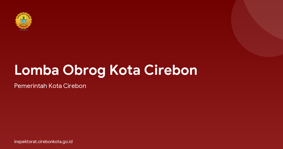 Lomba Obrog Kota Cirebon