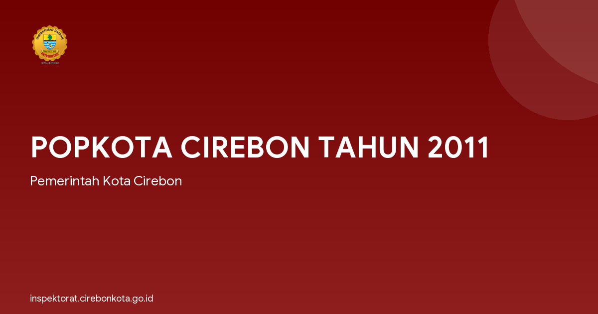 POPKOTA CIREBON TAHUN 2011