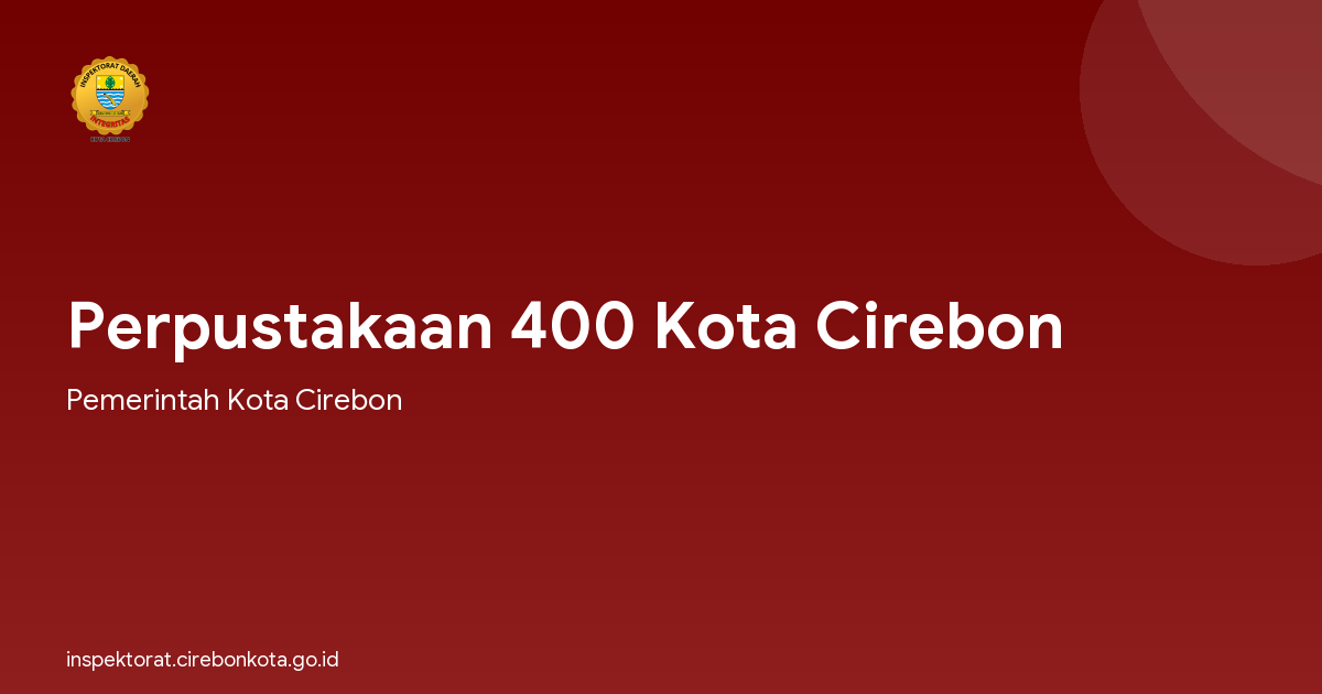 Perpustakaan 400 Kota Cirebon