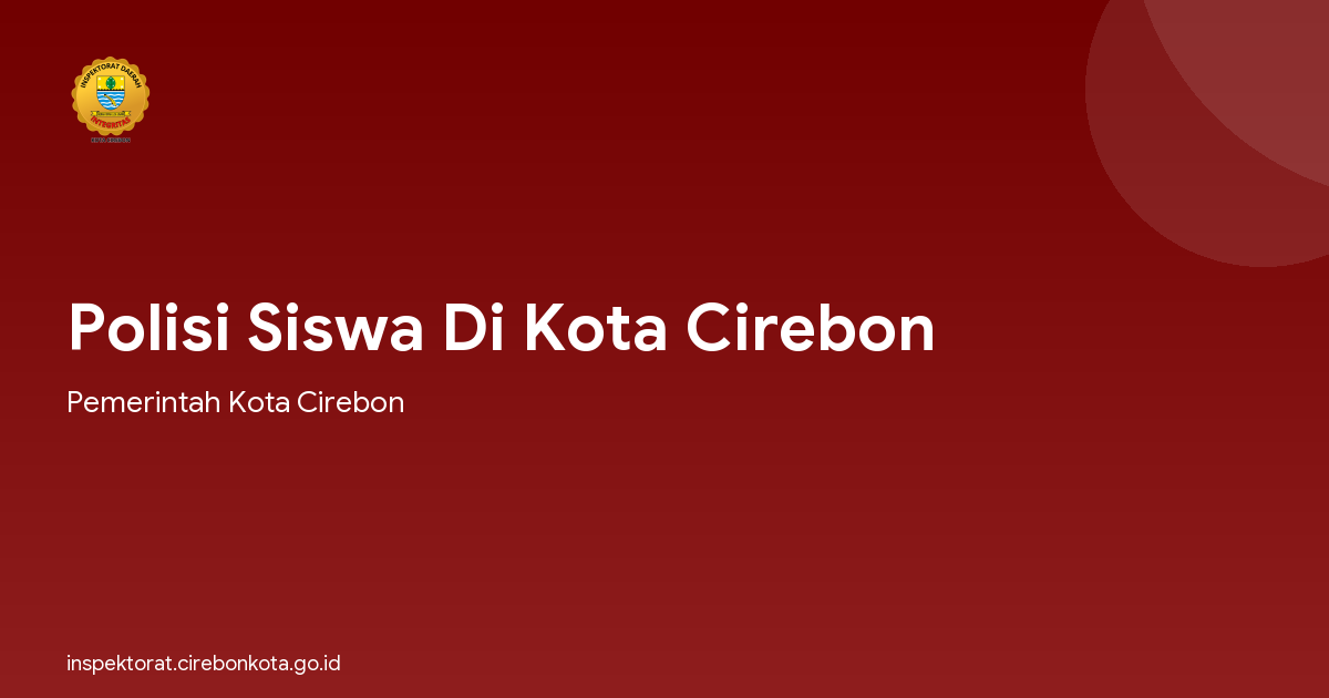 Polisi Siswa Di Kota Cirebon