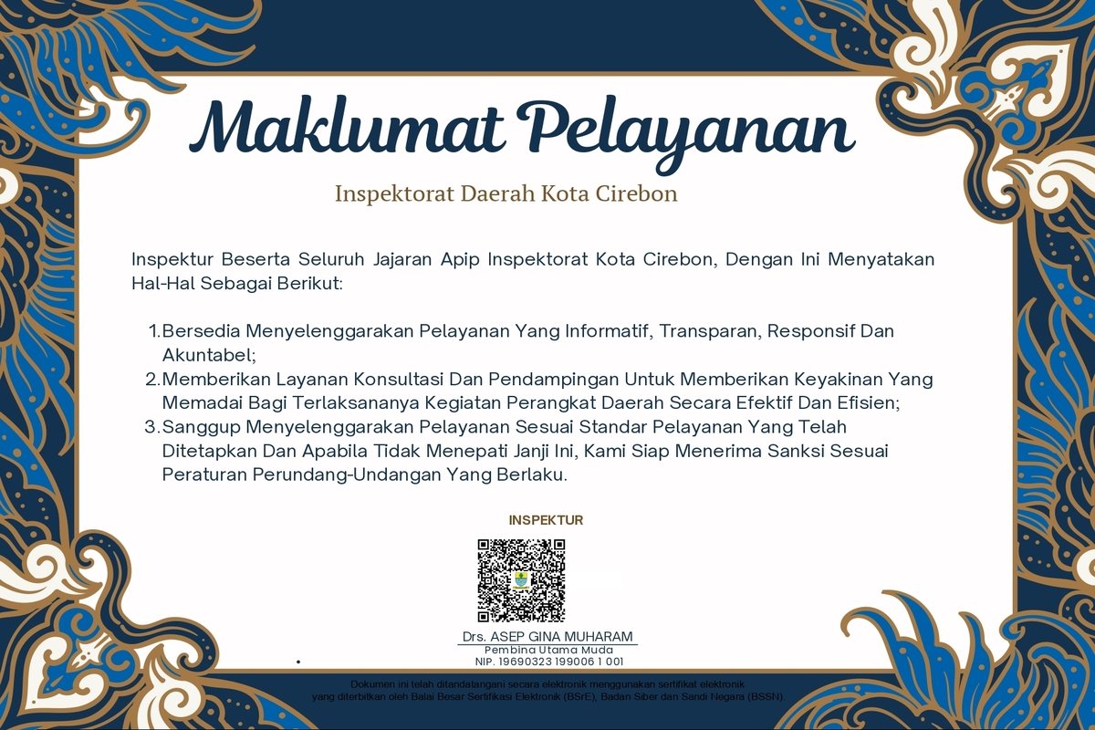 Maklumat Pelayanan